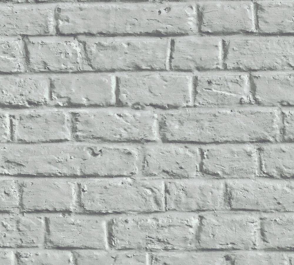 Metropolitan Stories - Brick A Wall industrial wallpaper AS Creation Roll Grey  369124