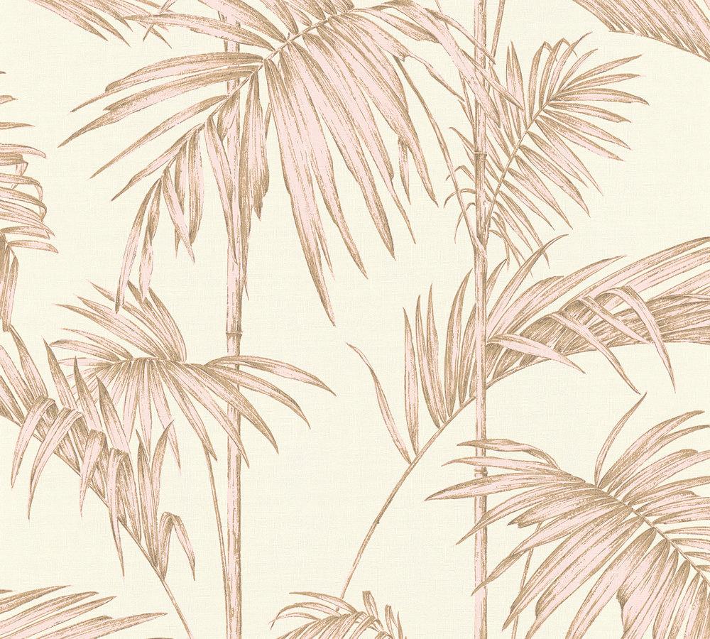 Metropolitan Stories - Palm Glam botanical wallpaper AS Creation Roll Pink  369193
