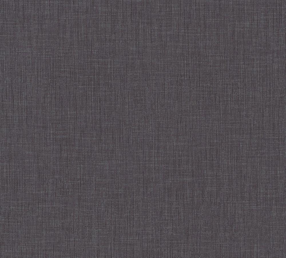 Metropolitan Stories - Looks Like Linen plain wallpaper AS Creation Roll Black  369222