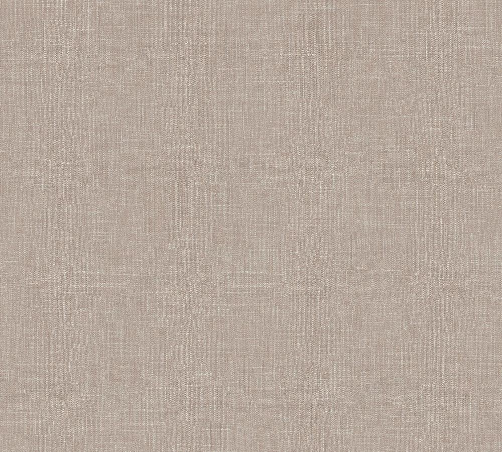 Metropolitan Stories - Looks Like Linen plain wallpaper AS Creation Roll Taupe  369224