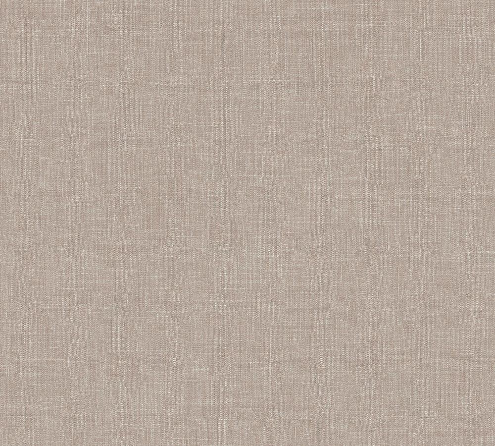 Metropolitan Stories - Looks Like Linen plain wallpaper AS Creation Roll Taupe  369224