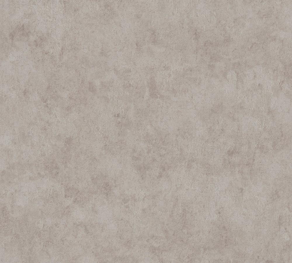 Industrial Elements - Weathered Concrete plain wallpaper AS Creation Roll Taupe  369242