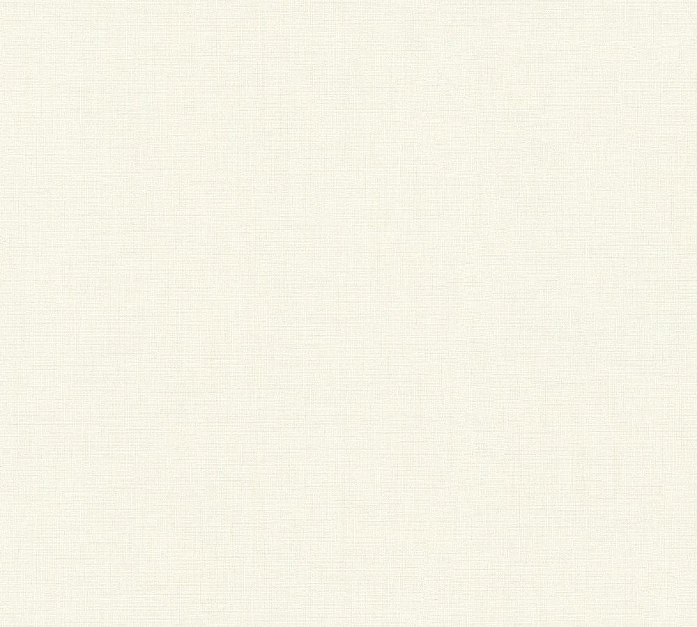 Metropolitan Stories - Linen Fresh plain wallpaper AS Creation Roll Cream  369254