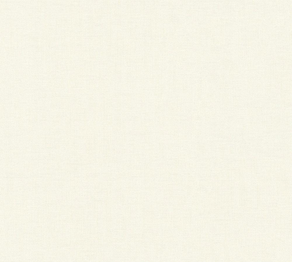 Metropolitan Stories - Linen Fresh plain wallpaper AS Creation Roll Cream  369254