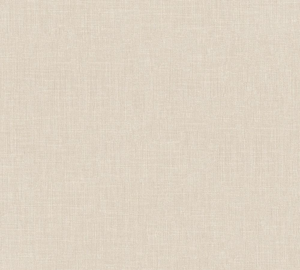 Metropolitan Stories - Linen Fresh plain wallpaper AS Creation Roll Beige  369256