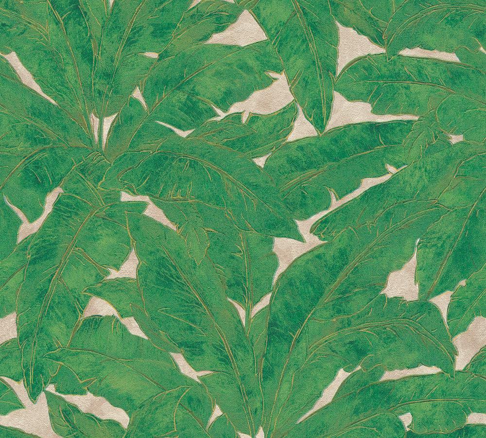 Metropolitan Stories - Luxury Palms botanical wallpaper AS Creation Roll Green  369273