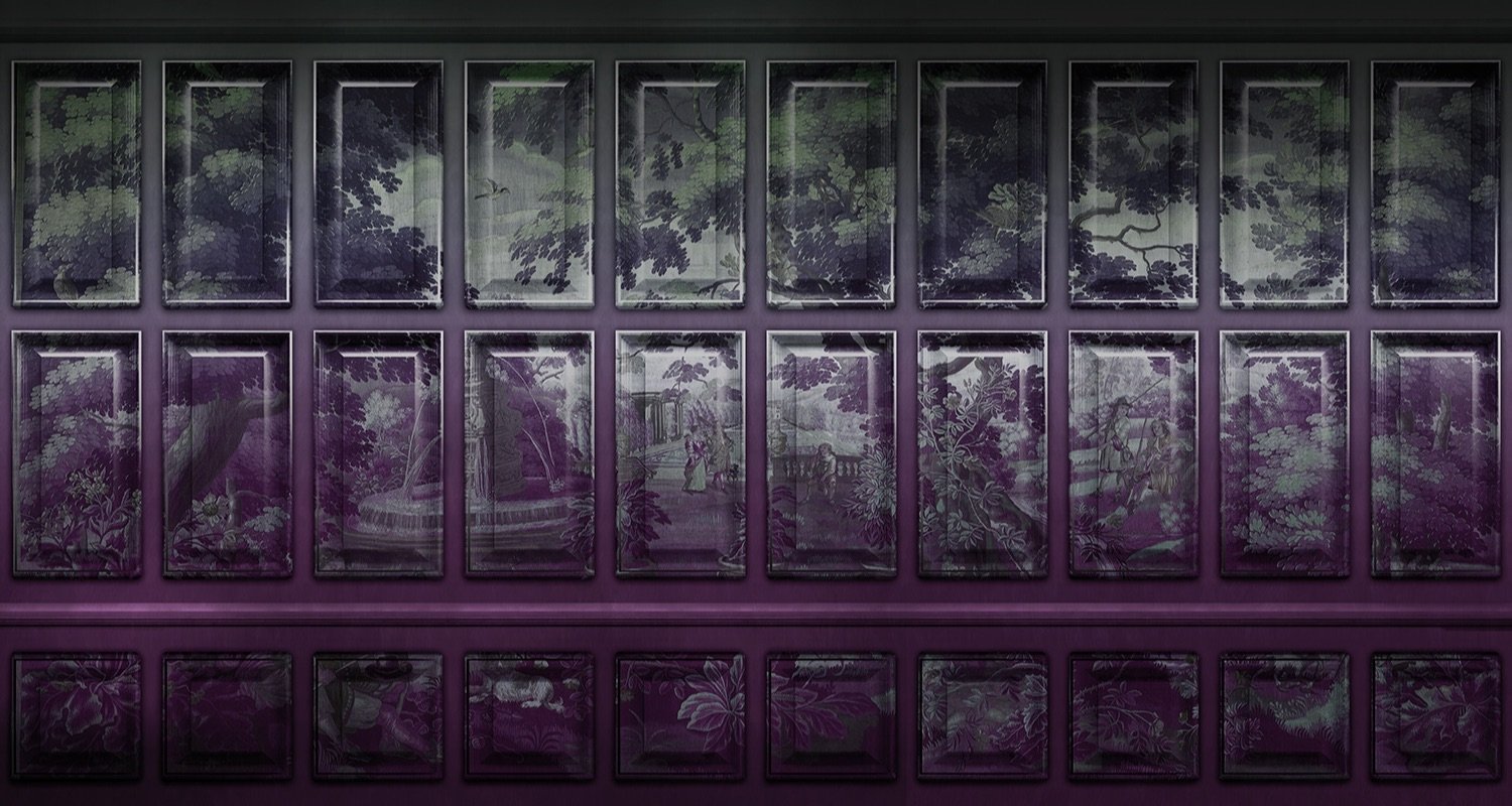 Violet - Isle of Sky digital print Muance Purple   11035