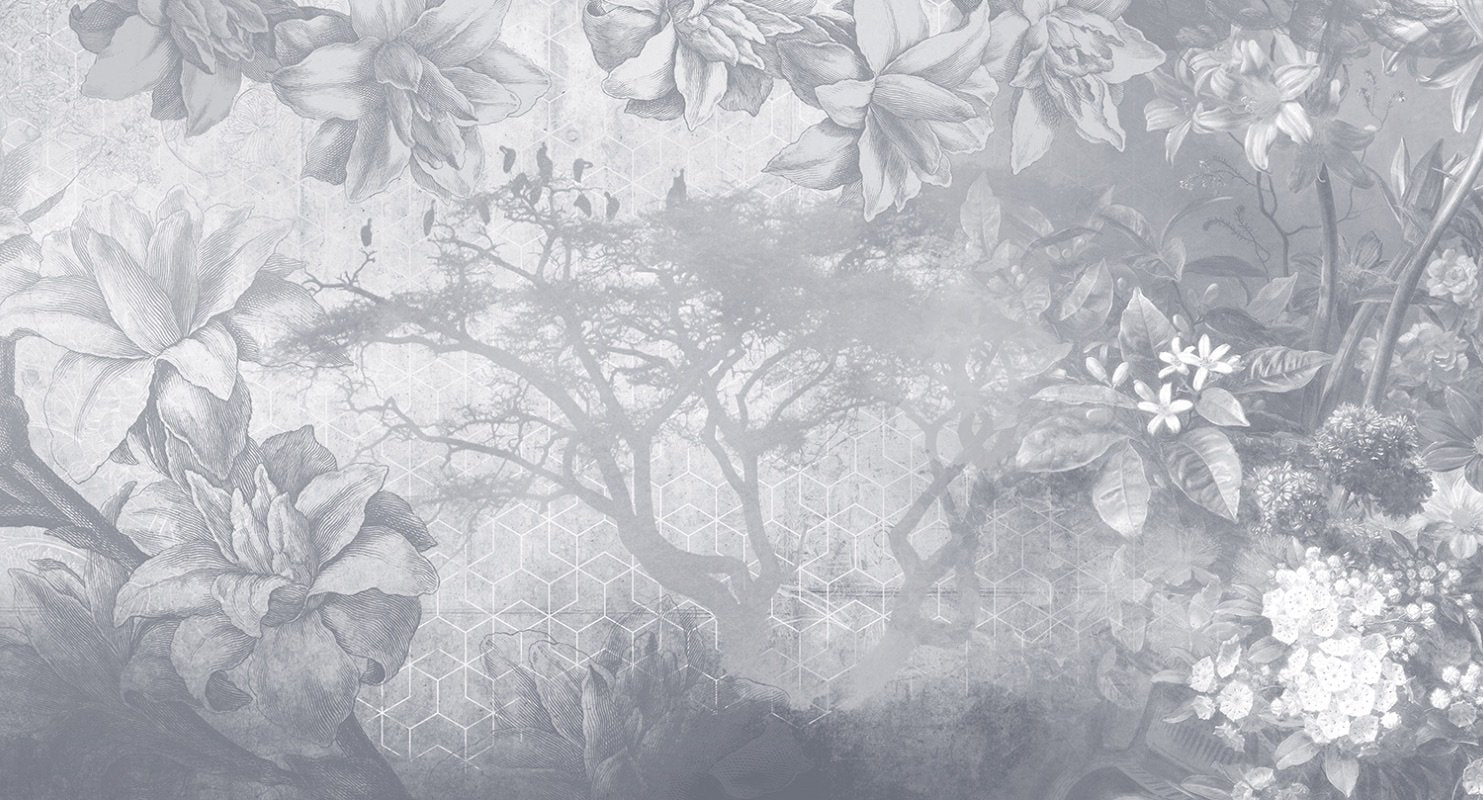 Violet - Spirits digital print Muance Grey   11084