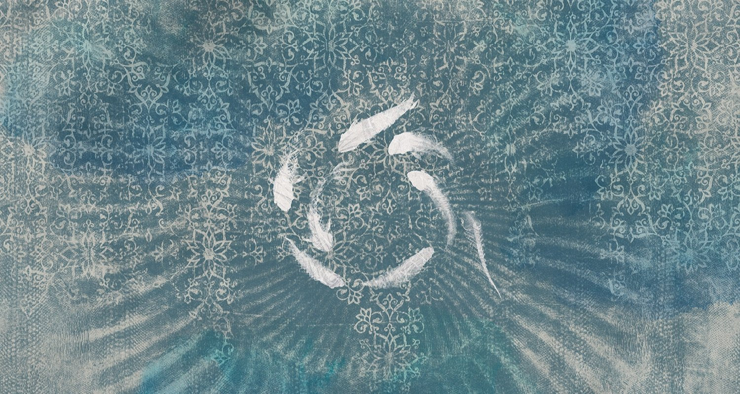 Violet - Oceans Pure digital print Muance Blue   11088