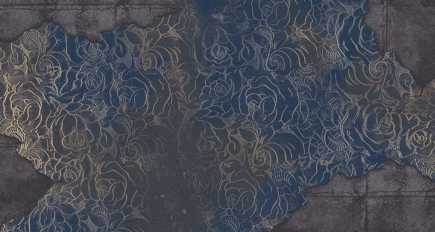 Violet - Broken Elegance digital print Muance Blue   11101