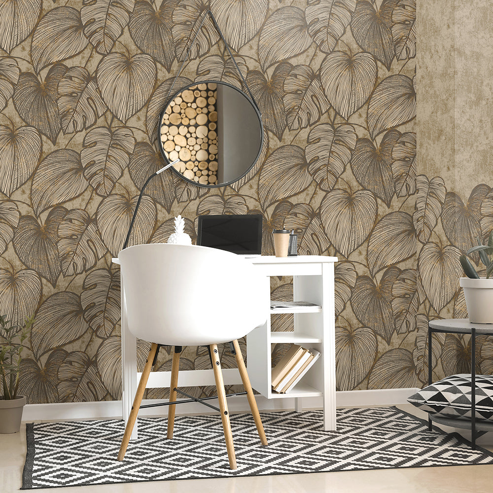 Julie Feels Home - Monstera botanical wallpaper Hohenberger    