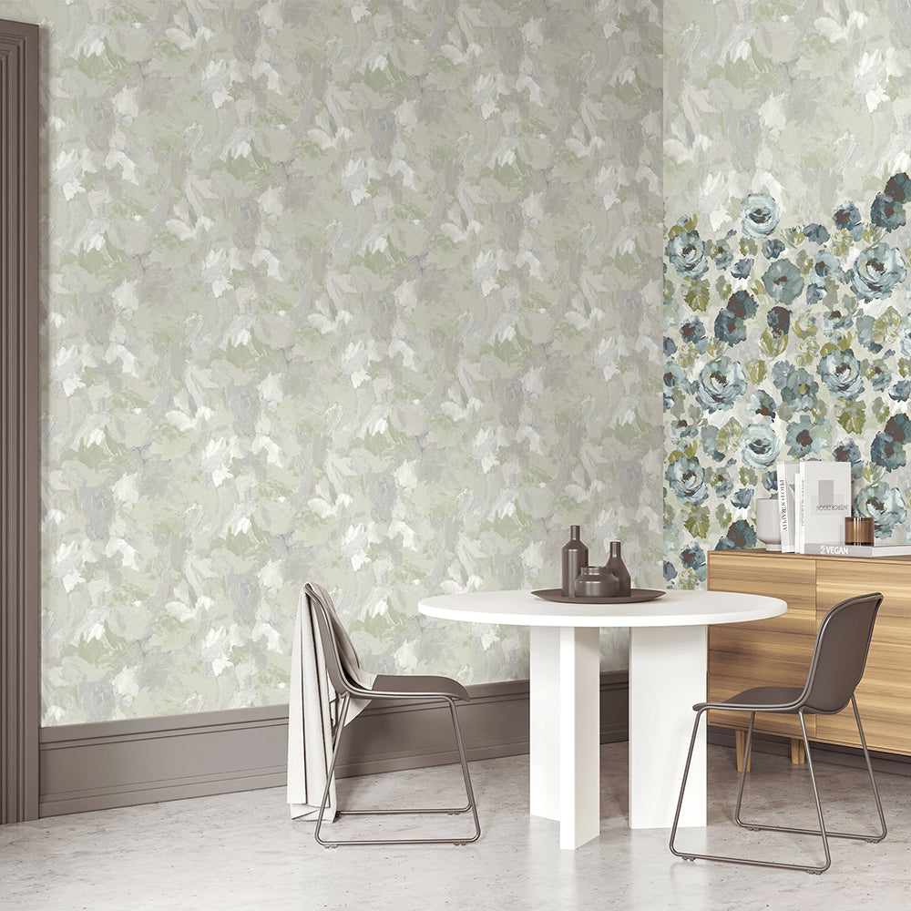 Julie Feels Home - Paeonia Brush Strokes botanical wallpaper Hohenberger    