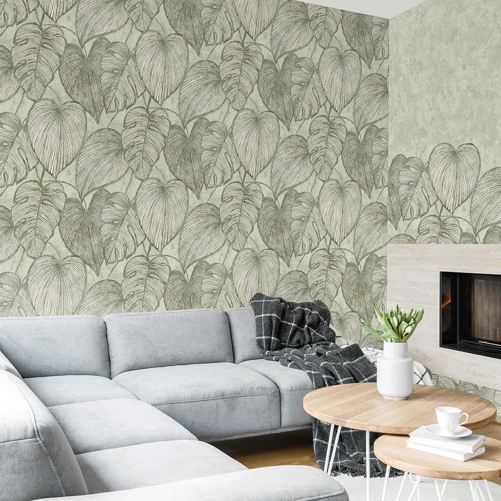 Julie Feels Home - Monstera botanical wallpaper Hohenberger    