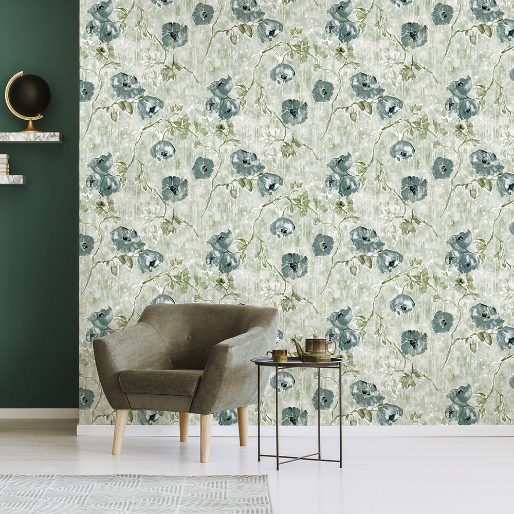 Julie Feels Home - Petunia botanical wallpaper Hohenberger    