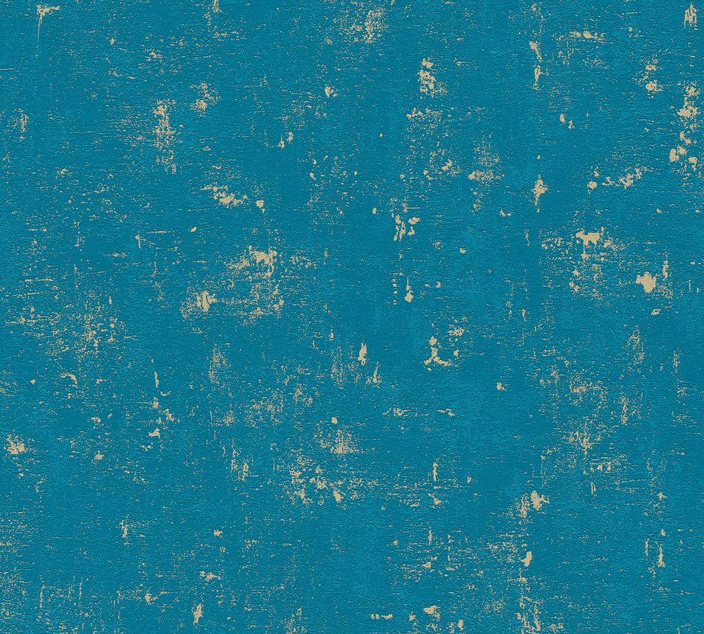 Trendwall - Gilded With Gold bold wallpaper AS Creation Roll Blue  230768