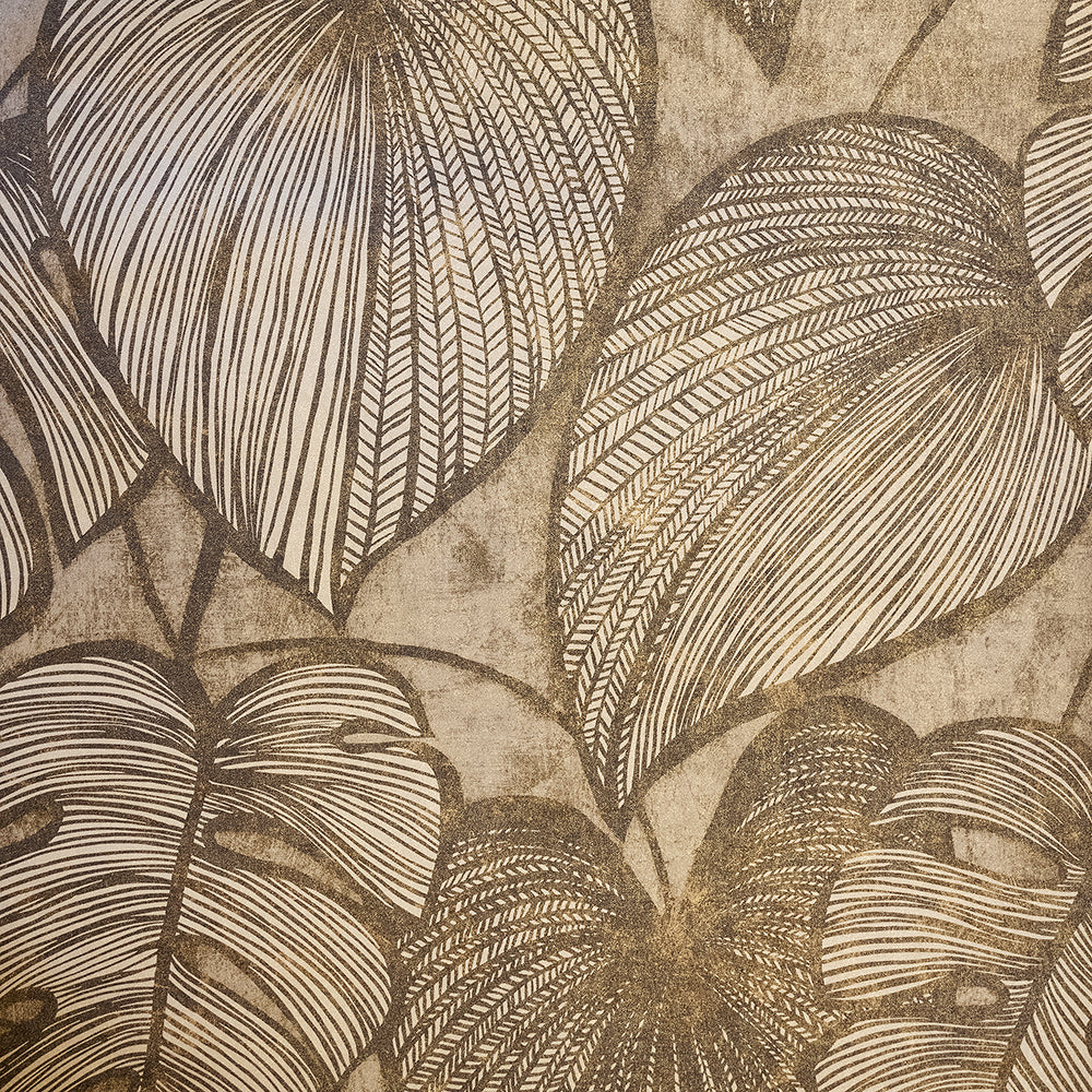 Julie Feels Home - Monstera botanical wallpaper Hohenberger Roll Black Walnut  26937-HTM