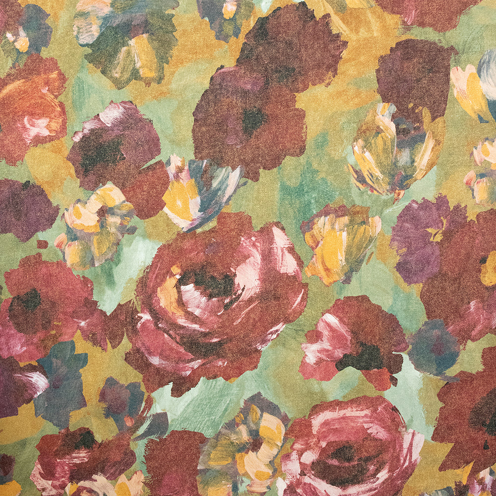 Julie Feels Home - Paeonia botanical wallpaper Hohenberger Roll Cherry Ocker  26902-HTM